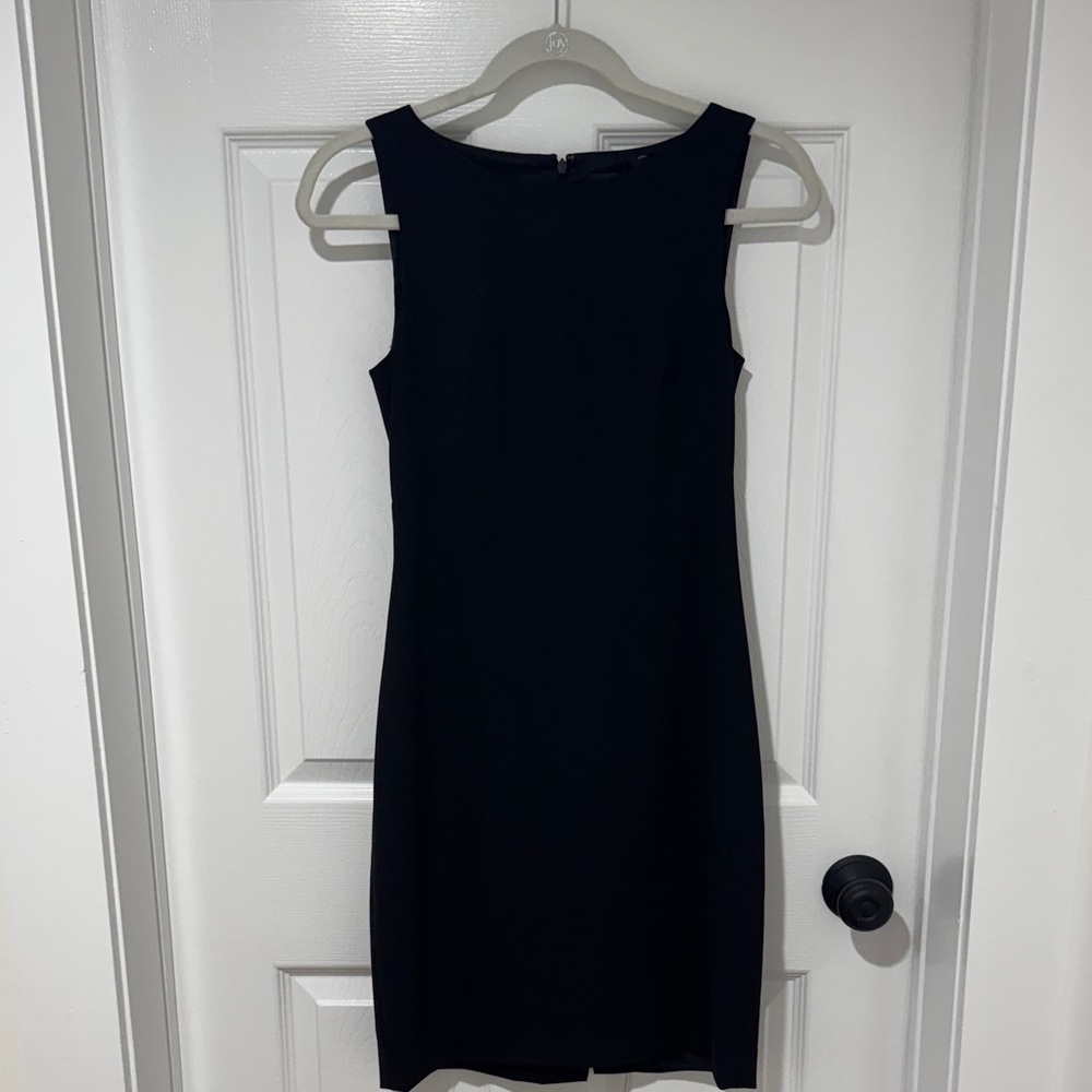 Theory Black Sleeveless Mini Dress